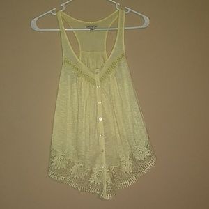 American Eagle yellow tank top
